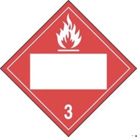 Accuform BLANK DOT PLACARD HAZARD CLASS 3 MPL4DG3ARM100 MPL4DG3ARM100